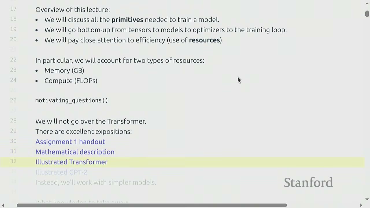 The slide shows "Illustrated Transformer" highlighted, indicating a topic not covered.
